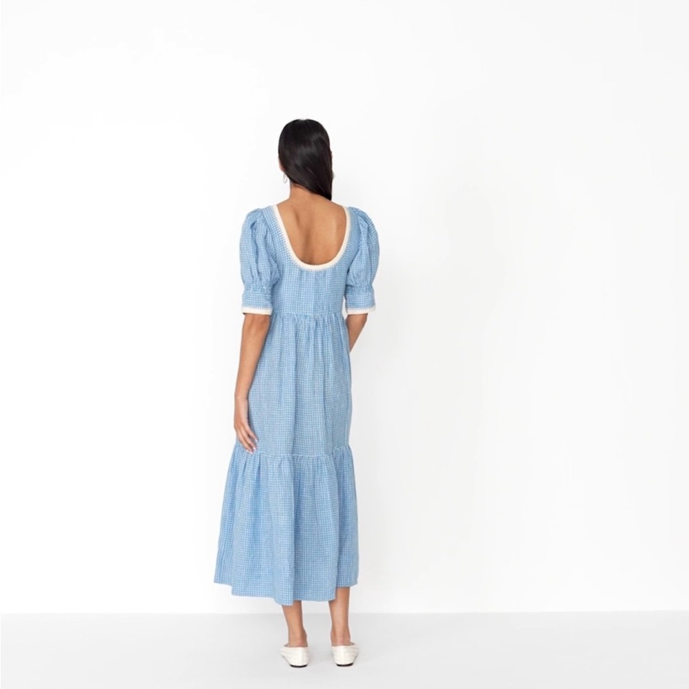 Loeffler Randall Navy and White Gingham Dress - Picture 8 of 8
